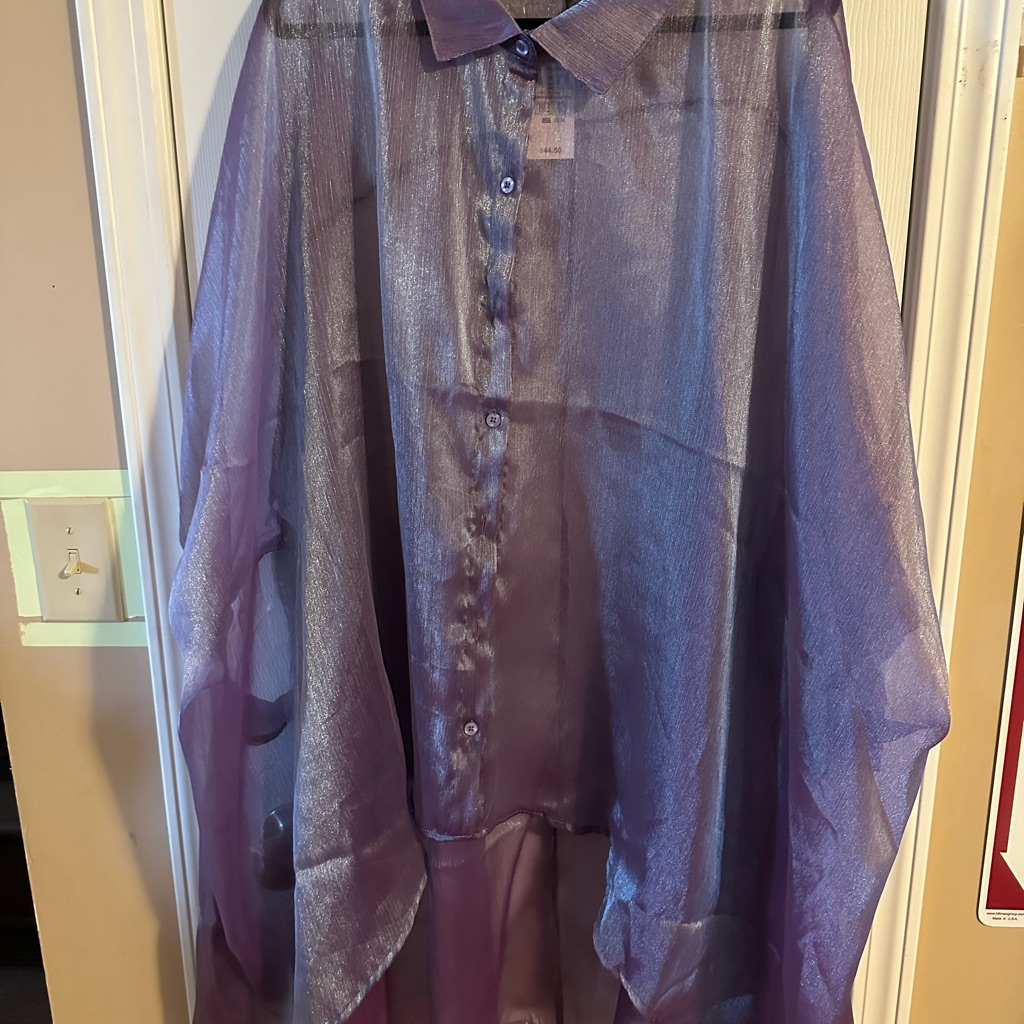 Brand New Ashley Stewart Shimmering Lavender Blouse Brand New Ashley Stewart Shimmering Lavender Blouse
